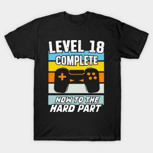 Level 18 Birthday Video Games 18th Bday T-Shirt